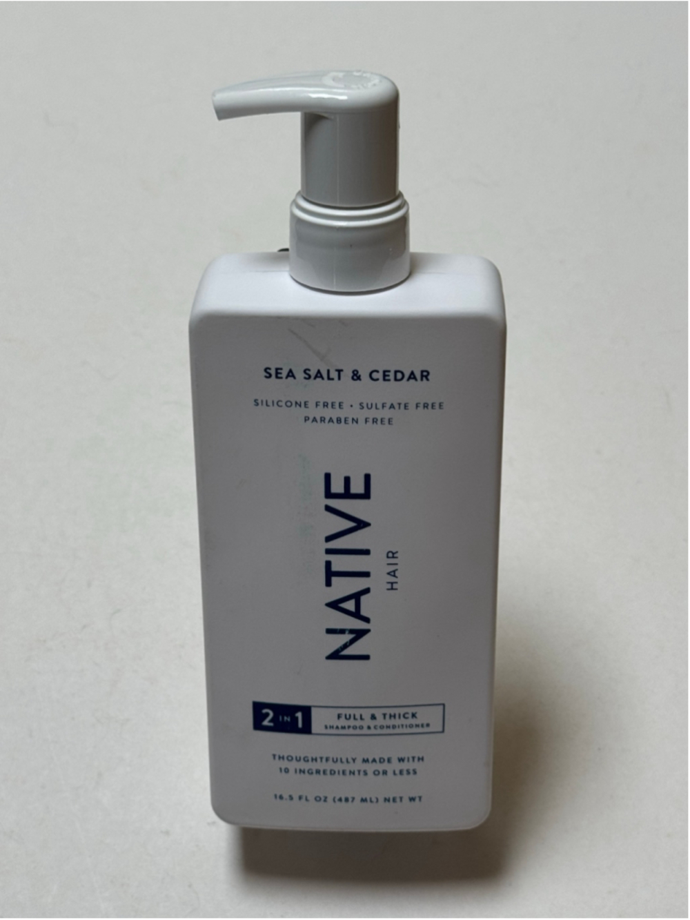 Native Hair Sea Salt & Cedar 2-in-1 Shampoo & Conditioner New